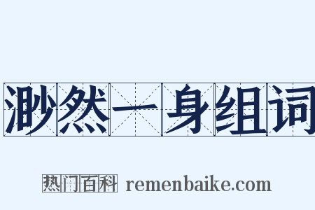 渺然一身组词是什么意思的图片